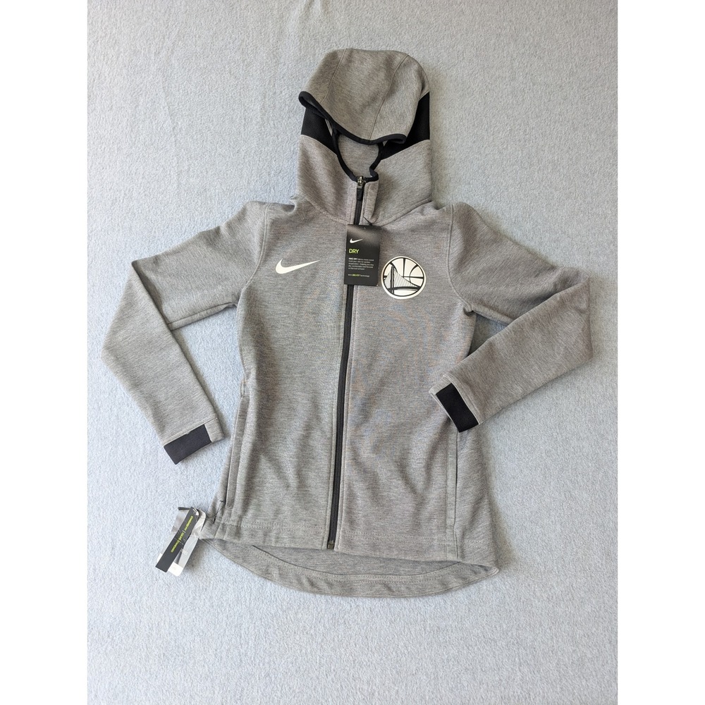 Nike Golden State Warriors NBA Showtime Hoodie Gray AO2044-032 Womens XS